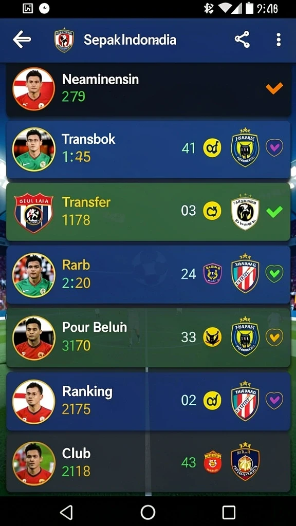 Fitur leaderboard yang menampilkan peringkat global pemain.