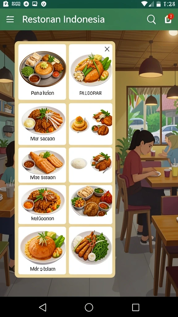 Tampilan antarmuka yang menarik dan user-friendly.