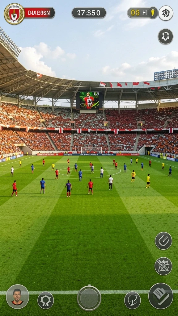 Lingkungan permainan yang interaktif dan penuh tantangan.