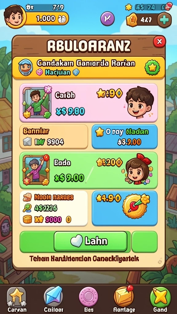 Screenshot pertama menunjukkan pertarungan epik dalam game.