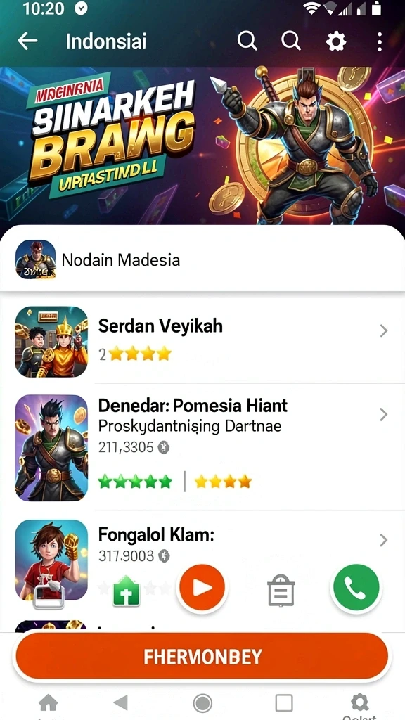 Screenshot menampilkan petualangan seru di dunia API66.