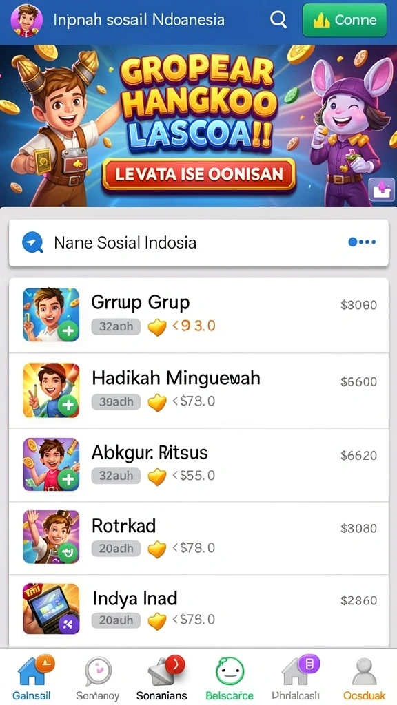 Beragam pilihan permainan menarik yang dapat dimainkan.
