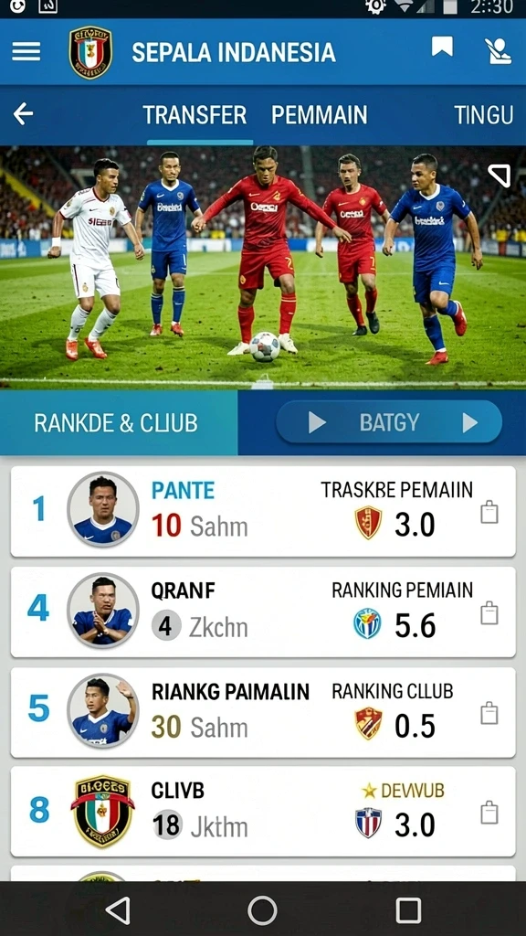 Tampilan awal yang menarik dan mudah dinavigasi.