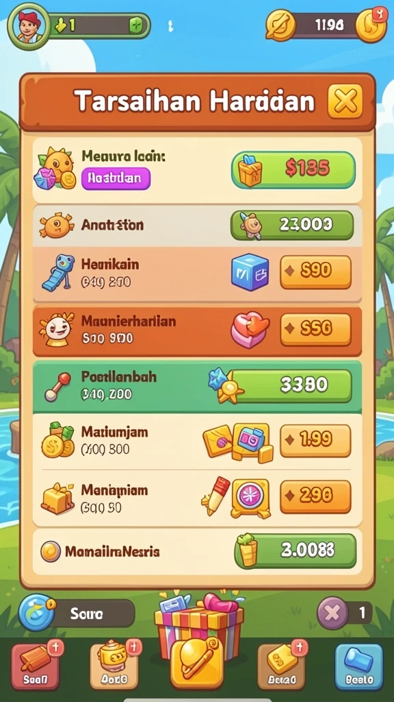 Karakter yang lucu dan menggemaskan dalam game.
