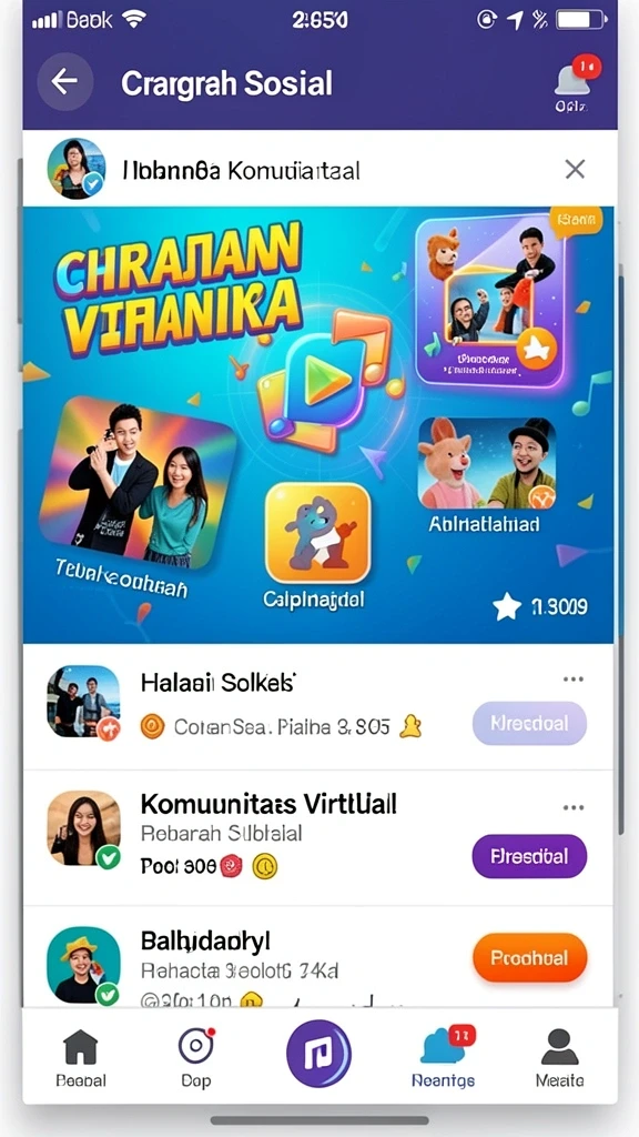 Tampilan antarmuka yang modern dan menarik.