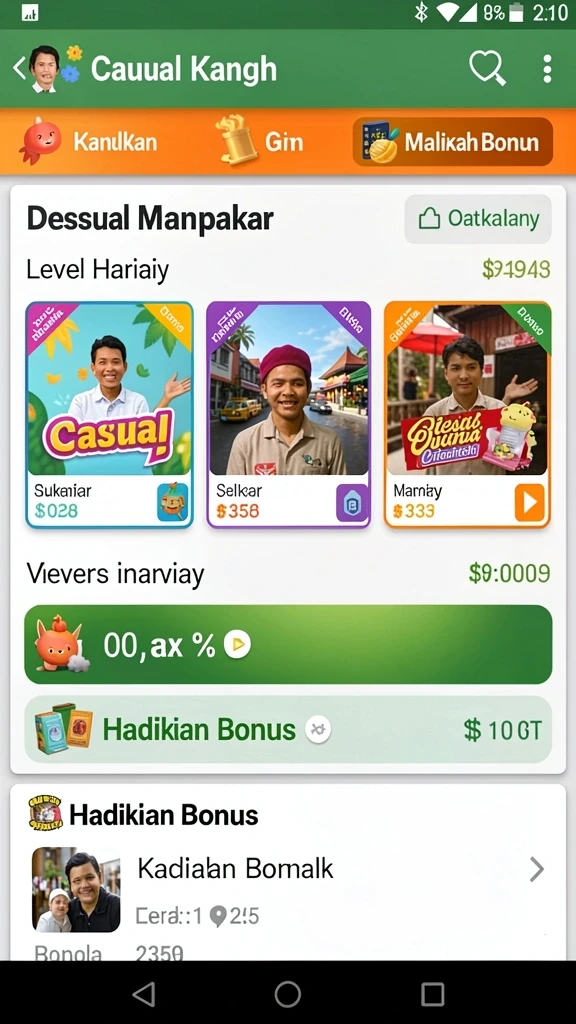Beragam pilihan mesin slot dengan tema berbeda.