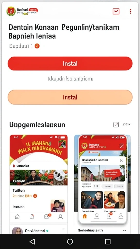 Karakter utama dalam aksi yang seru.