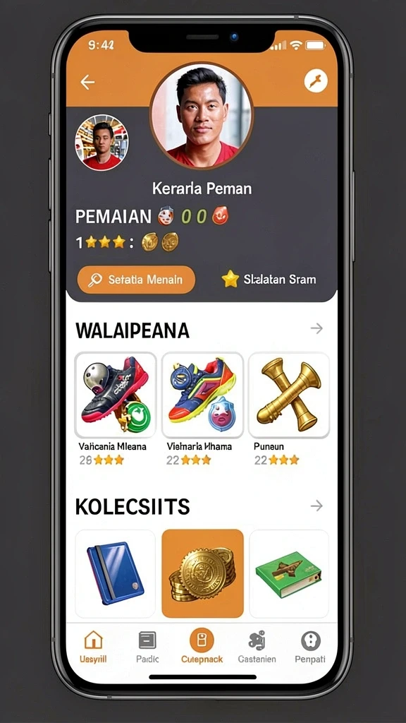 Tangkapan layar menampilkan karakter unik di NABOB77.