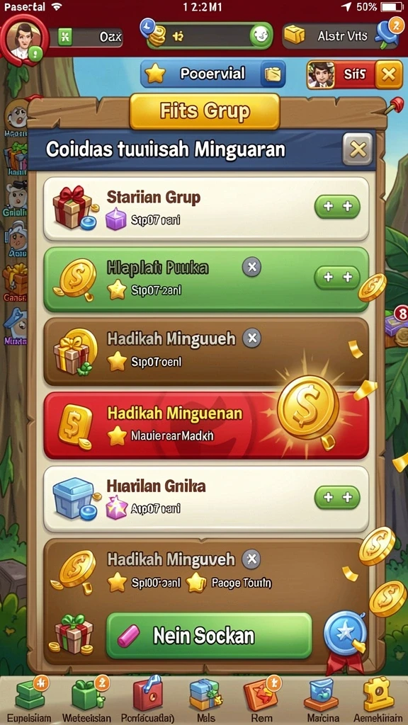 Screenshot aplikasi menunjukkan antarmuka bermain yang menarik.