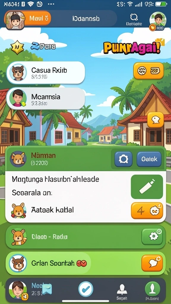 Momen penuh tantangan saat melawan musuh jahat.