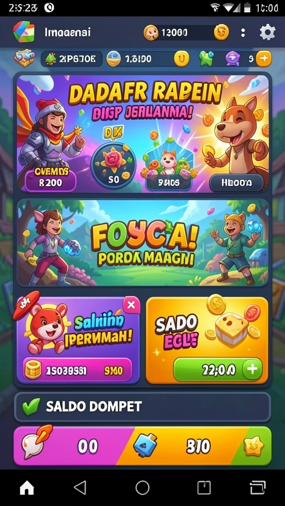 Fitur bonus menarik dengan putaran gratis.